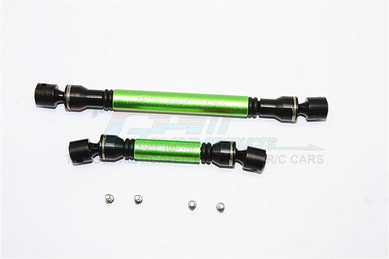 Axial SCX10 II (AX90046) Steel+Aluminum Front+Rear Center Shaft - 1 Set Green