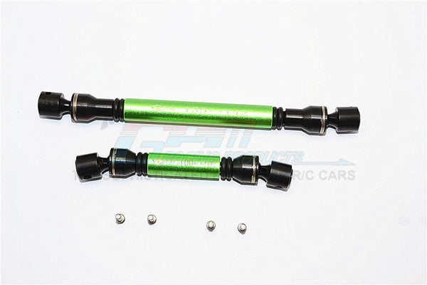 Axial SCX10 II (AX90046) Steel+Aluminum Front+Rear Center Shaft - 1 Set Green