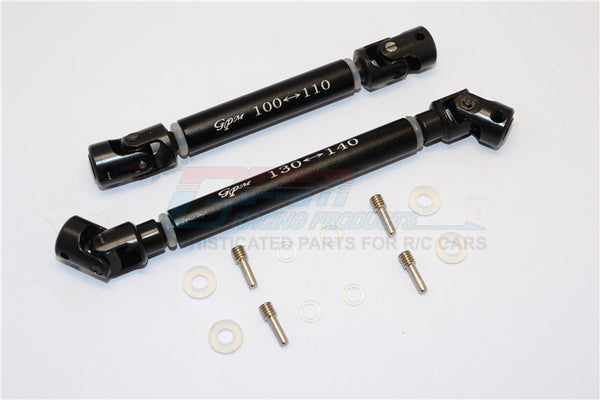 Axial SCX10 II (AX90046) Steel Adjustable Main Shaft With Alloy Body - 1 Set Black