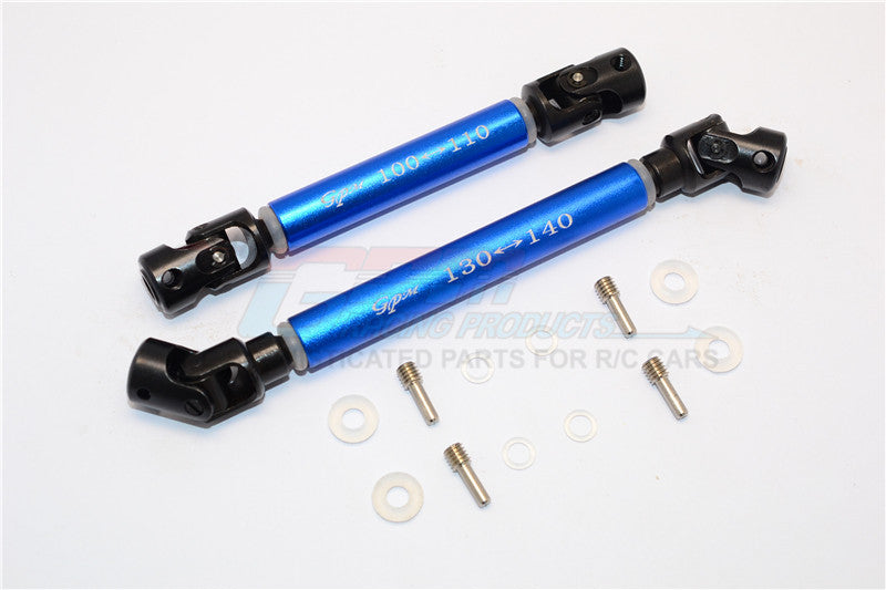 Axial SCX10 II (AX90046) Steel Adjustable Main Shaft With Alloy Body - 1 Set Blue