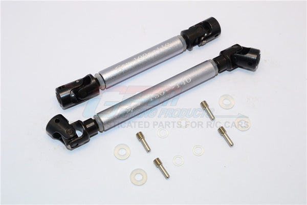 Axial SCX10 II (AX90046) Steel Adjustable Main Shaft With Alloy Body - 1 Set Gray Silver