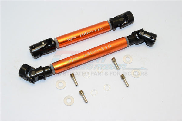 Axial SCX10 II (AX90046) Steel Adjustable Main Shaft With Alloy Body - 1 Set Orange