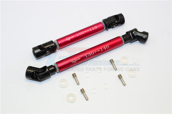 Axial SCX10 II (AX90046) Steel Adjustable Main Shaft With Alloy Body - 1 Set Red