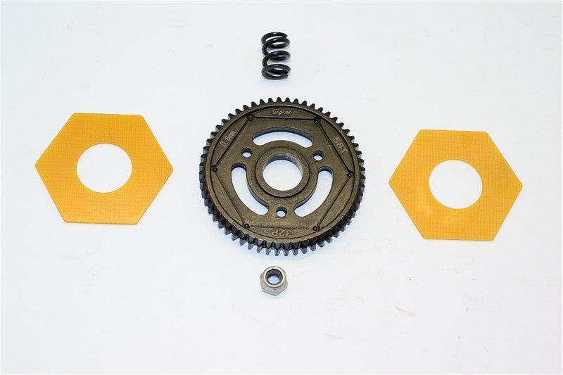 Axial SMT10 Grave Digger (AX90055) Steel#45 Spur Gear (56T) - 1Pc Set Black