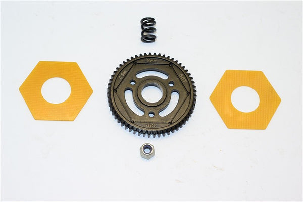 Axial SMT10 Grave Digger (AX90055) Steel#45 Spur Gear (56T) - 1Pc Set Black