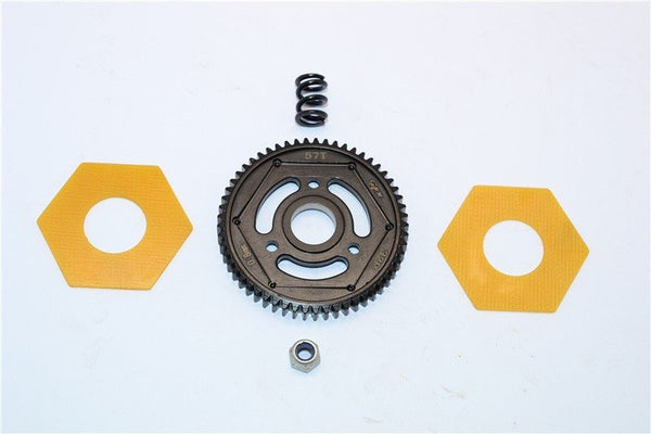 Axial SCX10 II (AX90046, AX90047) Steel #45 Spur Gear (57T) - 1Pc Set Black