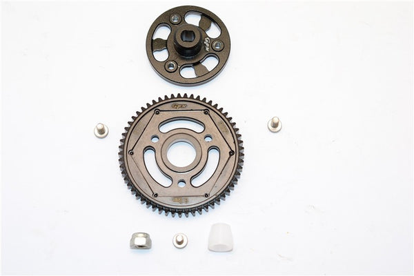 Axial SCX10 II (AX90046) Aluminum Spur Gear Adapter + Steel Gear 57T - 1 Set Black