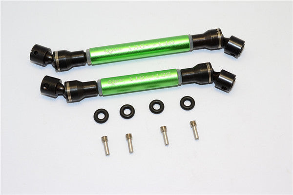 Axial SCX10 II AX90047 Steel+Aluminum Center Shaft (S:118mm-128mm, L:130mm-140mm) - 1 Set Green