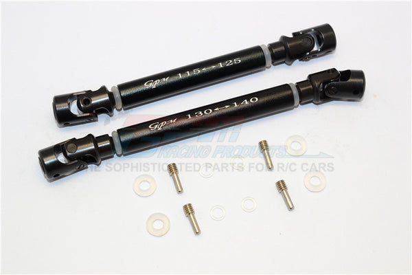 Axial SCX10 II (AX90047) Steel Adjustable Main Shaft With Alloy Body - 1 Set Black