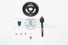 Axial SCX10 II (AX90047) Aluminum Spur Gear Adapter+Steel Gear 55T - 1 Set Gray Silver