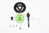 Axial SCX10 II (AX90047) Aluminum Spur Gear Adapter+Steel Gear 57T - 1 Set Green