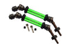 Traxxas Slash 4X4 Steel+Aluminum Rear Cvd Drive Shaft With 12mmx6mm Wheel Hex - 1Pr Set Green