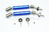 Traxxas Slash 4X4 / Slash 4X4 LCG / Slash 2WD F-150 Stainless Steel 304 + Aluminum Rear CVD Drive Shaft With Steel Wheel Hex - 1Pr Set Blue