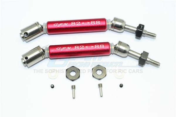 GPM Upgrade Parts For Traxxas Rustler 4X4 VXL (67076-4) Aluminium Fixed Gear Adapter - 2Pc Set Black - Foto 5