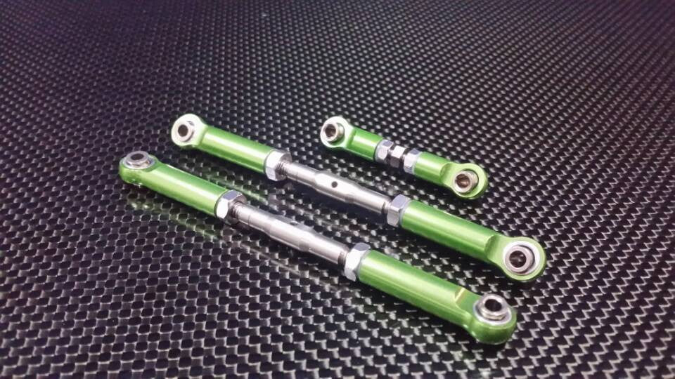 Traxxas Slash 4X4 Steel Turnbuckles With Aluminum Ball Ends - 3 Pcs Set Green