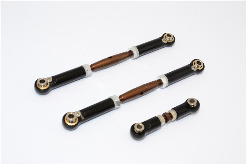 Traxxas Slash 4X4 Spring Steel Turnbuckles With Aluminum Ball Ends - 3Pcs Set Black