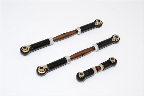 Traxxas Slash 4X4 Spring Steel Turnbuckles With Aluminum Ball Ends - 3Pcs Set Black