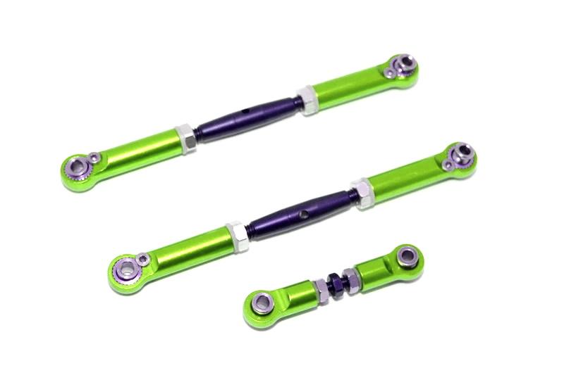 Traxxas Slash 4X4 Spring Steel Turnbuckles with Aluminum Ball Ends - 3Pcs Set Green