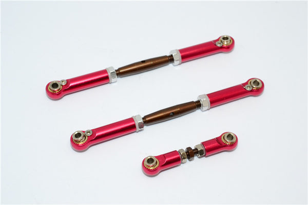 Traxxas Slash 4X4 Spring Steel Turnbuckles With Aluminum Ball Ends - 3Pcs Set Red