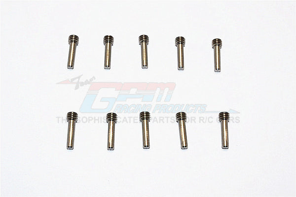 Stainless Steel Screw Shaft M4X2.5X13 (2.8mm Thread Length & 10.2mm Shaft Length) - 10Pcs