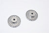 Traxxas LaTrax SST & LaTrax Teton Aluminum Brake Disk Hex Adaptors (12mmx6.5mm) - 2Pcs Gray Silver