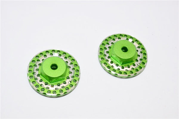 Traxxas LaTrax SST & LaTrax Teton Aluminum Brake Disk Hex Adaptors (12mmx6.5mm) - 2Pcs Green