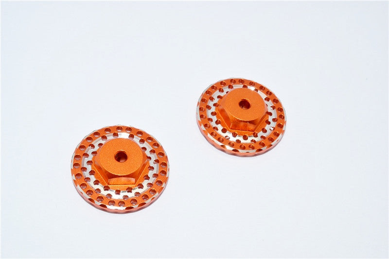 Traxxas LaTrax SST & LaTrax Teton Aluminum Brake Disk Hex Adaptors (12mmx6.5mm) - 2Pcs Orange