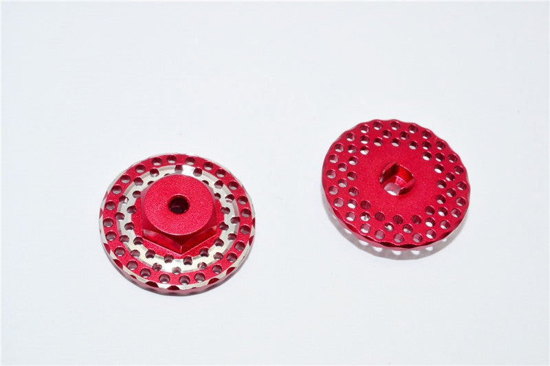 Traxxas LaTrax SST & LaTrax Teton Aluminum Brake Disk Hex Adaptors (12mmx6.5mm) - 2Pcs Red