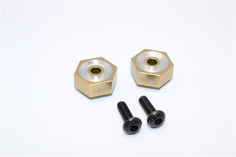 Traxxas LaTrax SST Aluminum Hex Adapter (+1mm) - 2Pcs Set Titanium