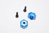 Traxxas LaTrax SST Aluminum Hex Adapter (+3mm) - 2Pcs Set Blue