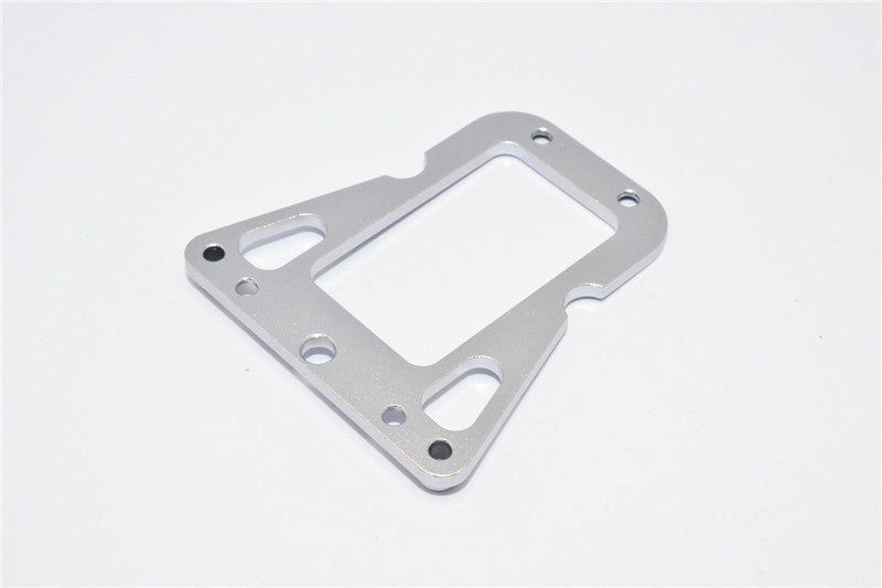 Traxxas LaTrax Rally / SST / Teton Aluminum Rear Upper Plate - 1Pc Gray Silver