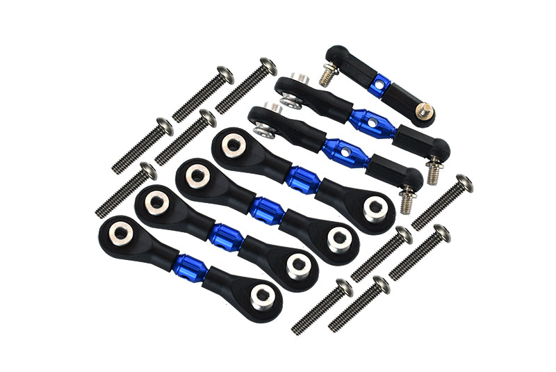 Traxxas LaTrax SST & LaTrax Teton Aluminum Completed Tie Rod - 7Pcs Set Blue