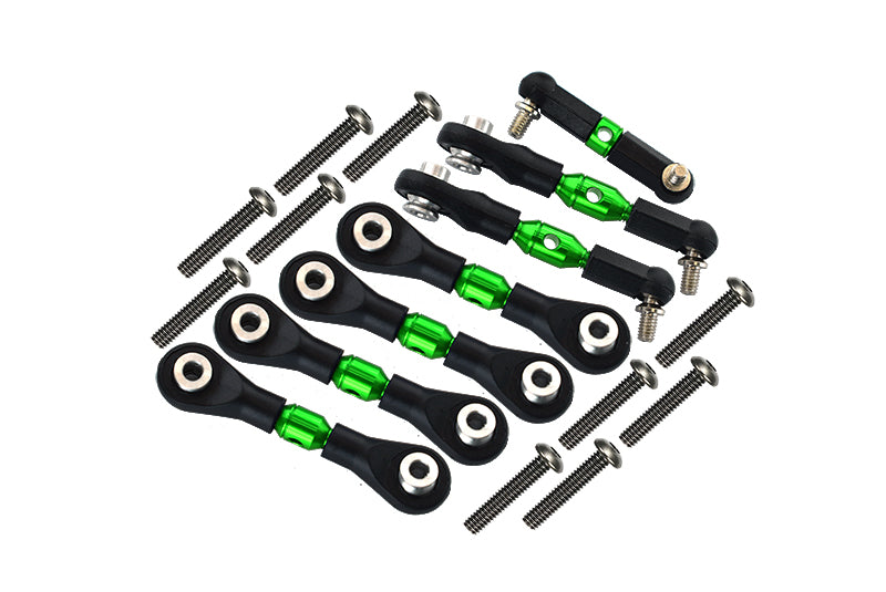 Traxxas LaTrax SST & LaTrax Teton Aluminum Completed Tie Rod - 7Pcs Set Green