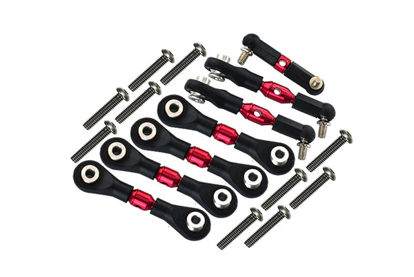 Traxxas LaTrax SST & LaTrax Teton Aluminum Completed Tie Rod - 7Pcs Set Red