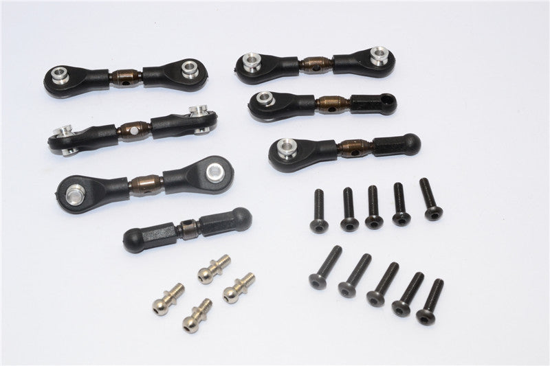 Traxxas LaTrax SST & LaTrax Teton Steel Front/Rear Anti-Thread Tie Rod - 1Pr Set