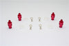 Traxxas LaTrax SST Aluminum Front & Rear Magnet Body Post - 1 Set Red