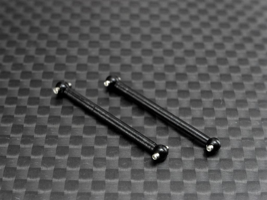 Team Losi Micro T Steel Rear Dog Bone - 1Pr Black