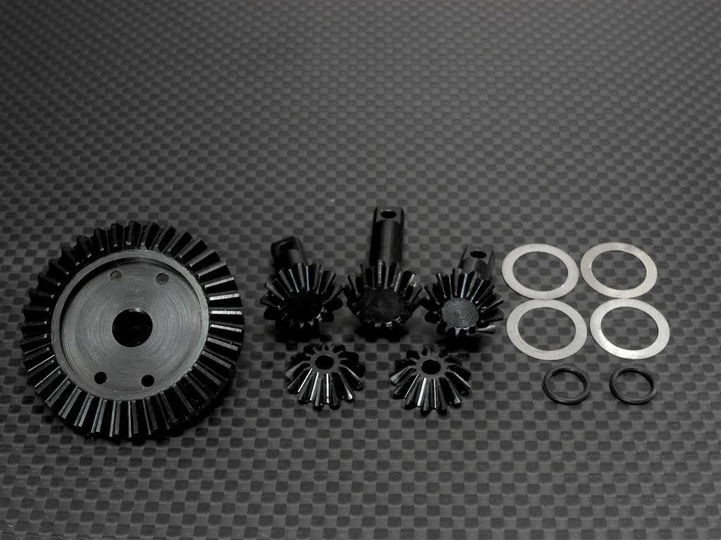 Traxxas T-Maxx Hard Steel Gear Set For Differential Assembly - 6Pcs Black