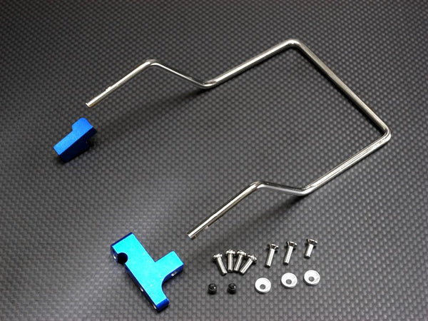 Traxxas T-Maxx Aluminum +4mm Steel Handle + Servo Mount Set Blue