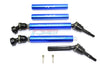 Traxxas Revo Steel+Aluminum Front/Rear Universal Swing Shaft With Washers & Wheel Hubs - 1Pr Set Blue