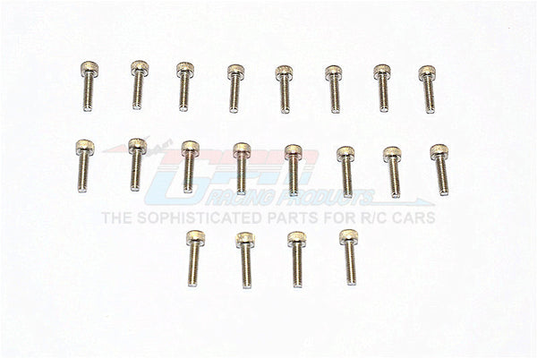Sus304 Stainless Steel Cap Head Socket Screws M2.5X5mm - 20Pcs