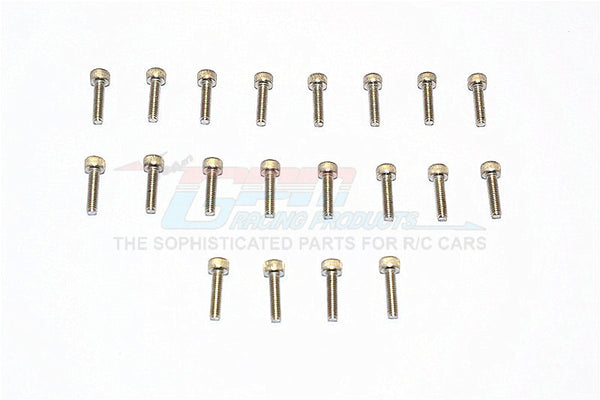 Sus304 Stainless Steel Cap Head Socket Screws M2X4mm - 20Pcs