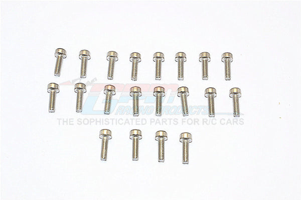 Sus304 Stainless Steel Cap Head Socket Screws M3X6mm - 20Pcs