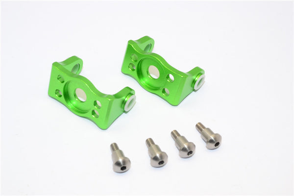 Gmade Sawback Aluminum Front C Hub With King Pin - 1Pr Set Green
