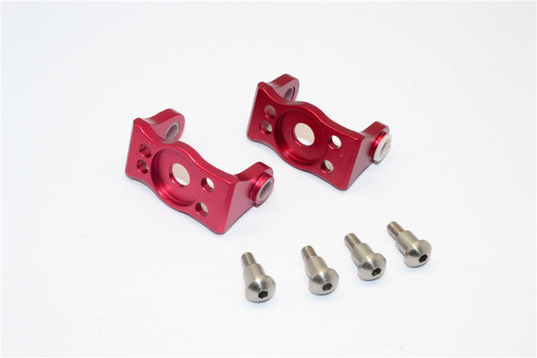 Gmade Sawback Aluminum Front C Hub With King Pin - 1Pr Set Red