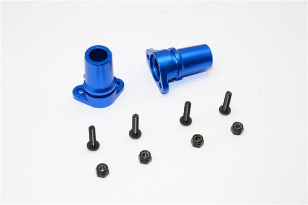 Gmade Sawback Aluminum Straight Axle Adapter - 1Pr Set Blue