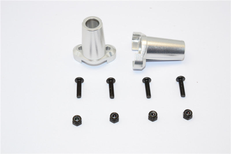 Gmade Sawback & Komodo Aluminum Straight Axle Adapter (New) - 1Pr Set Silver