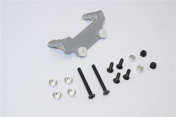 Gmade Sawback Aluminum Servo Mount - 1Pc Set Gray Silver