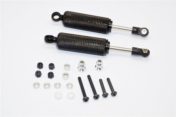 Gmade Sawback Aluminum Front/Rear Internal Shocks (88mm) With Engraving - 1Pr Set Black