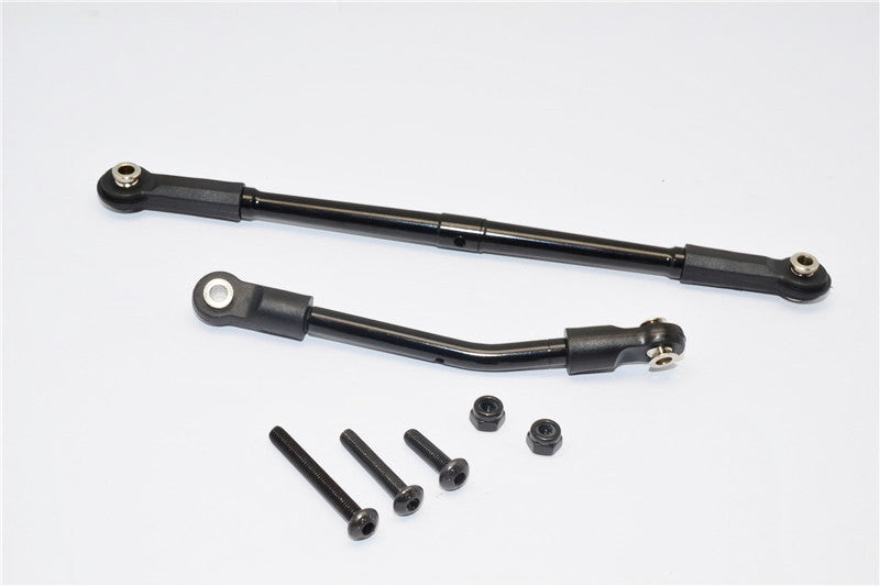 Gmade Sawback Aluminum Steering Tie Rod - 2Pcs Set Black